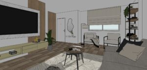 Render Reforma Santa Ana salón.
